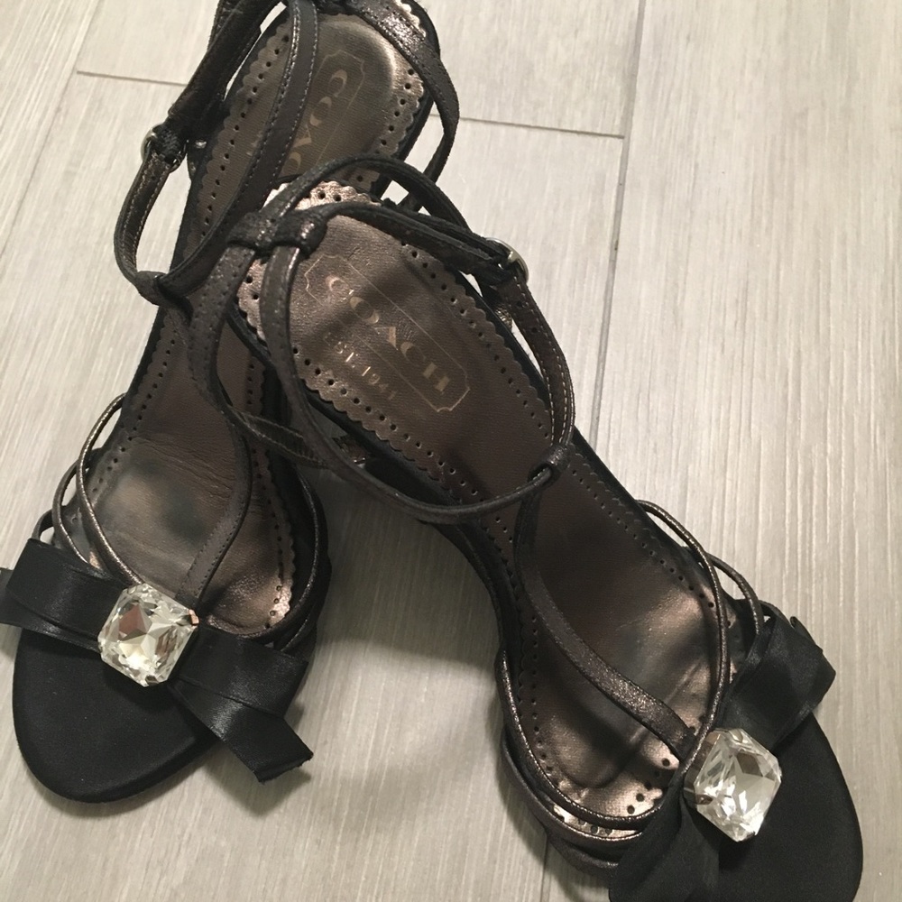 Black Coach Heels
